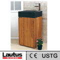 CO030-SQT4338BS Whole Set,Oak wood cabinet+Stone basin for modern bathroom,Matt finished